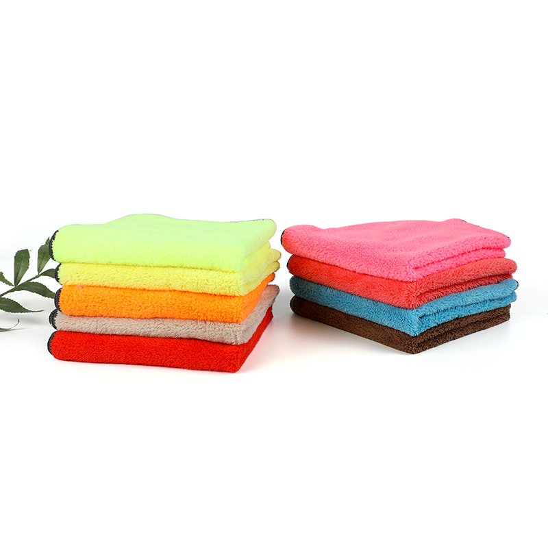 4PK coral fleece bilhåndklæde/bilrengøring/ køkkenrengøring/ badeværelsesrengøring/håndklæde